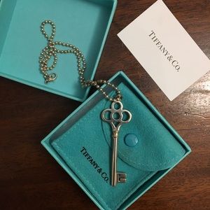 Tiffany Crown Pendant with Beaded Chain